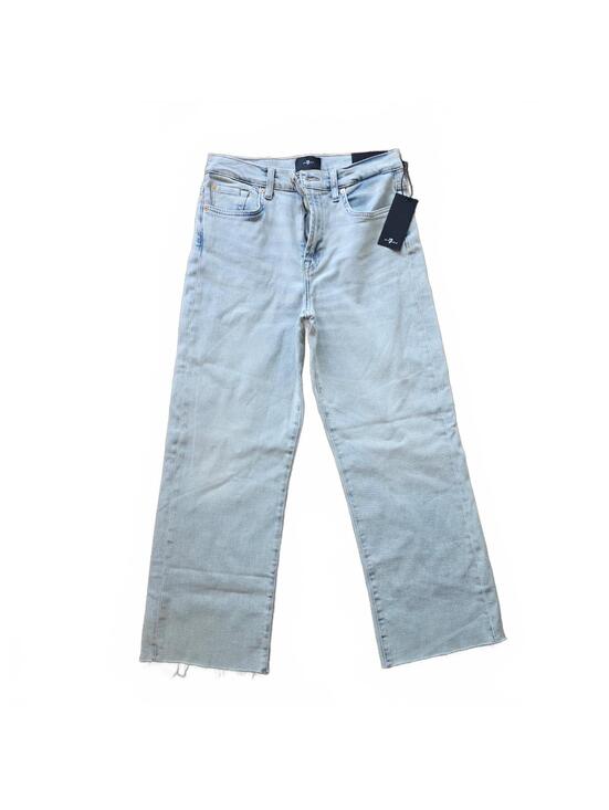 7 For All Mankind Denim - 7 For All Mankind Women’s Size: 29 Blue Cropped Alexa Jeans
